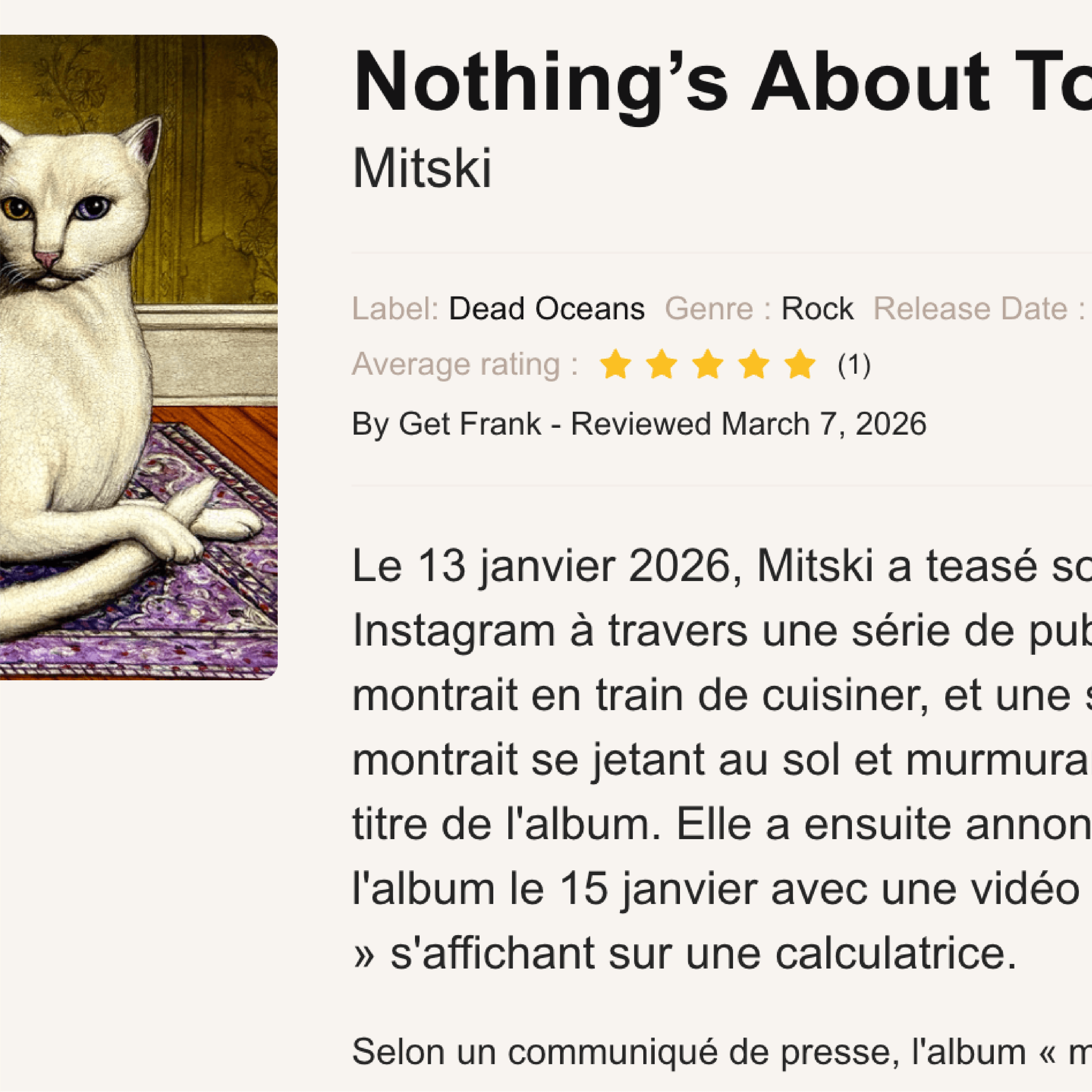 Explore the story behind each album in editorial mode